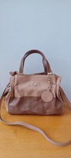 Nica Handbag Beige/Brown with crossover body strap and lined  BN