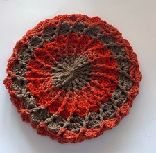 Women’s Beret  Hand Crochet Soft One Size ,Acrylic /wool stunning  autumn ? 