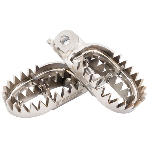 Tusk titanium foot pegs - titanium, for