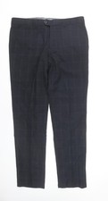 The Spitalfields Clothing Co. Womens Black Check Dress Pants 16 Regular