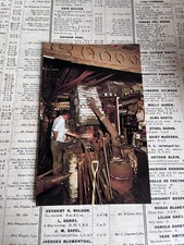 Farriers Forge Blacksmith Vintage Postcard