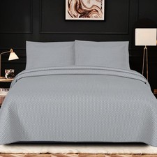 Embroidered Quilted Bedspread