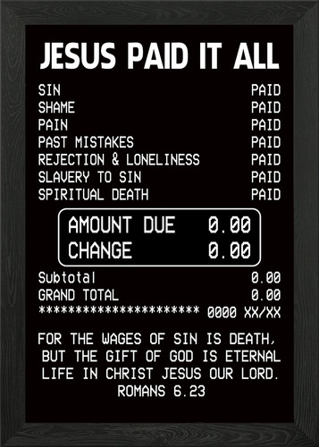 Jesus paid christianity - jesus,