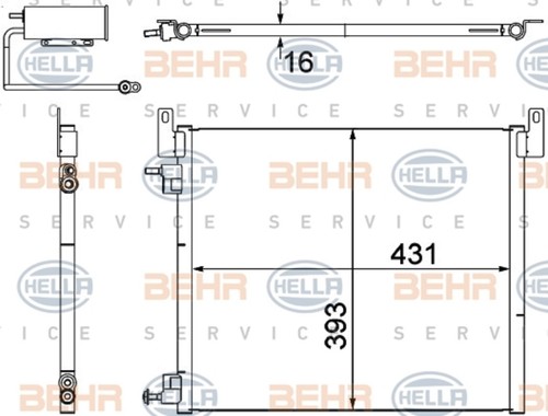 Behr condenser air - condenser,