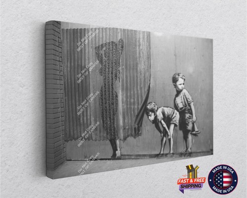 Banksy canvas print best - banksy,