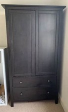 Stunning Ikea Hemnes Wardrobe with drawers - Black Finish. lots of storage space