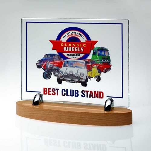 Glass plaque award best - glass, club