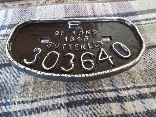 Railwayana wagon plate - wagon,