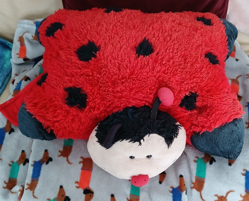 Vintage pillow pets red - pets, &