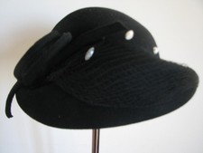 Original 1950s Black Felt