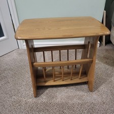 ERCOL BLONDE MAGAZINE RACK