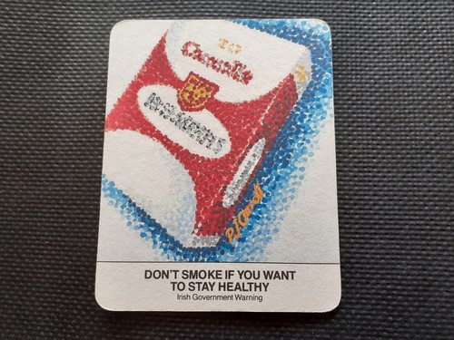 Carrolls cigarettes beer mat - cigarettes,