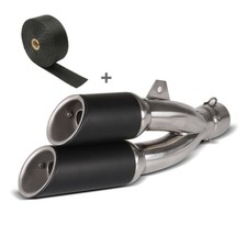 Set exhaust muffler + exhaust wrap for Suzuki SV 650 SA6