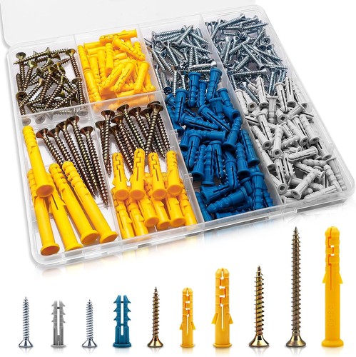 270pcs screws and wall - screws, plugs