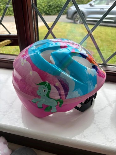 Girls bike cycling - helmet, /