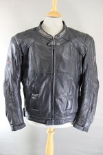 RST 'SLICE' BLACK LEATHER