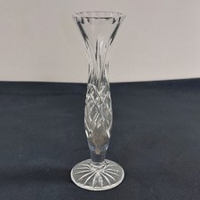 Cut Crystal Pedestal Stem Vase