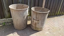 Vintage Galvanised Bins