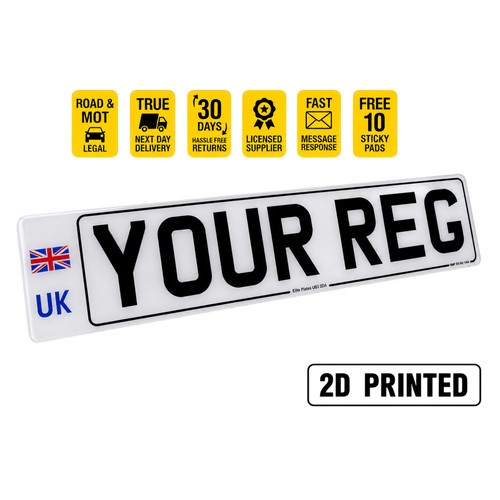 Flag printed front - uk, 2d