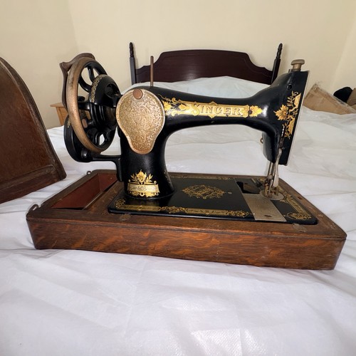Antique singer 28k hand crank - singer, hand-crank