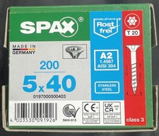 Spax Stainless Steel Screws