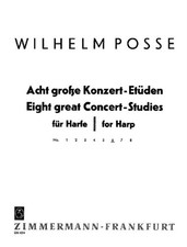Eight great Concert-Studies harp Posse No. 6 Zimmermann Saddle-wire stitching