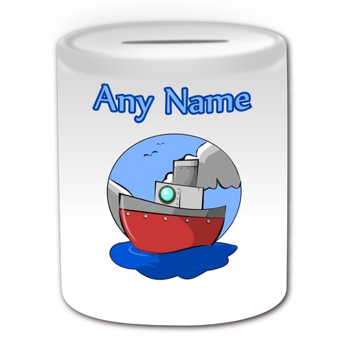 Personalised gift ship mug - gift,