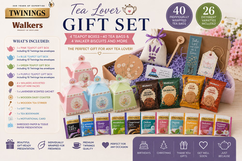 Tea lover gift hamper - tea, 40