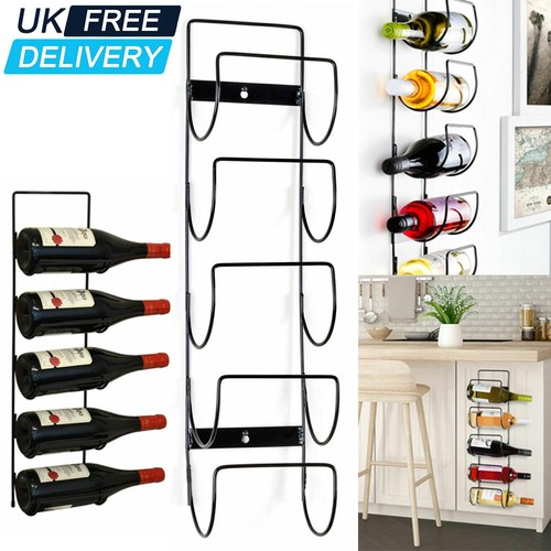 Bottle wine rack black metal - 5,
