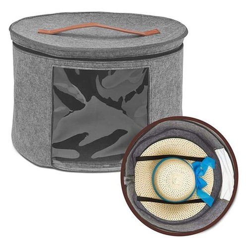 Round hat storage box - hat,