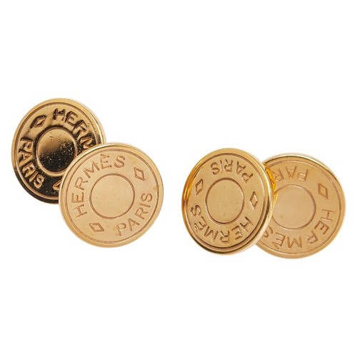 Hermes serie cufflinks gold - serie,