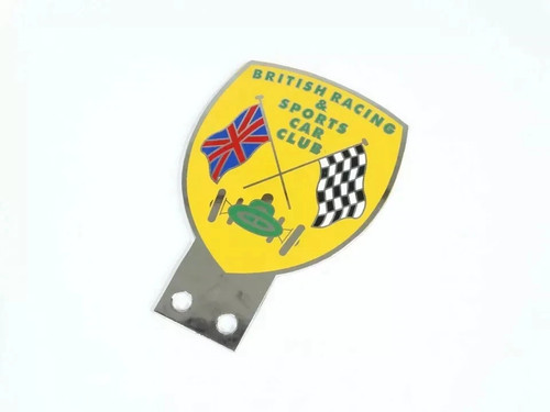 Front grill decal brass badge - front,