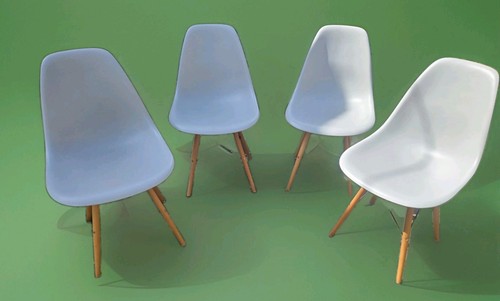 Eames style dining chairs - chairs, set