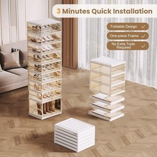 ELPHECO Foldable Shoe Rack