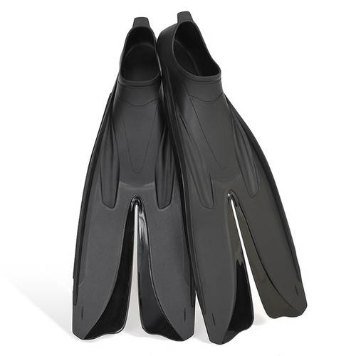 Black split fin swimming - black,