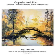 Woodland Bridge on Matte Paper