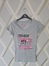 Secret Possessions Primark Grey & Pink Pyjama Top Size 8-10