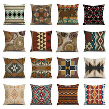 Western Native American Aztec Navajo Ethnic Throw Pillow Cover Sofa Cushion Case
