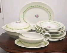 Mid-Century "Eton" Dinner Service for 4, 1950s / 1960s Maddock & Sons. Florals