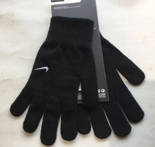 Nike Black Knitted Gloves Size S/M Adults Mens Youths Winter Football Running