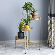 4Tier Metal Plant Stand Home