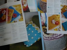 Pouffe, Cushion, Hanging Basket, Bag and Daisy Notebook Cover Crochet Pattern