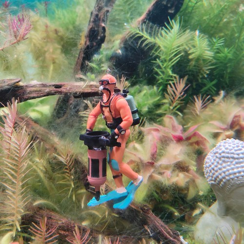 Diver aquarium ornament piling - diver,
