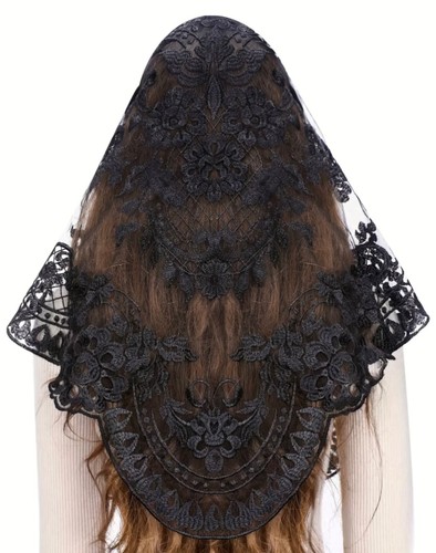 Head veil mantilla catholic - head,