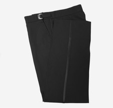 Men's black tuxedo trousers