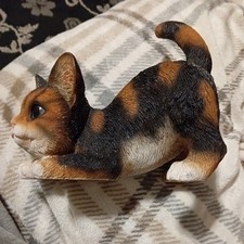 Cute Tabby Cat / Mouse Resin