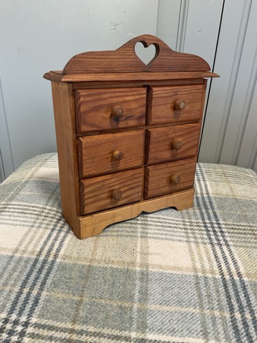 Vintage pine spice drawers - vintage,