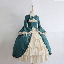Women Medieval Lolita Dress Renaissance Vintage Victorian Gothic Cosplay Costume