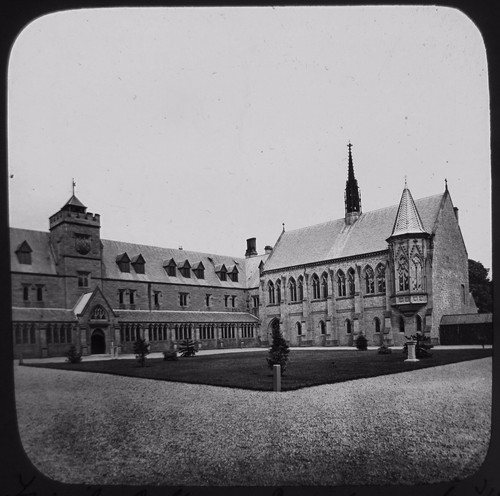 Glass magic lantern slide - glass,