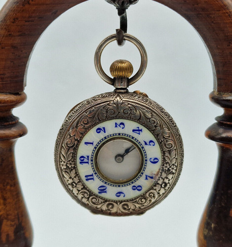 Antique solid silver enamel - solid,